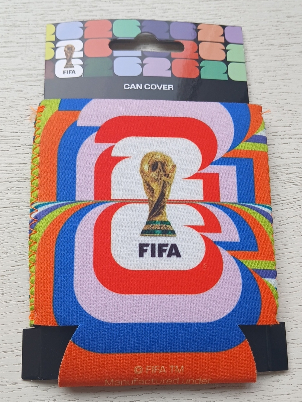 FIFA Multicolor World Cup Can Cover Bright colors nwt